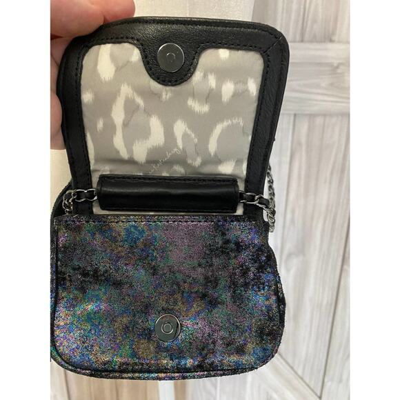 NWT Aimee Kestenberg Down under mini Crossbody iridescent black - Picture 6 of 8